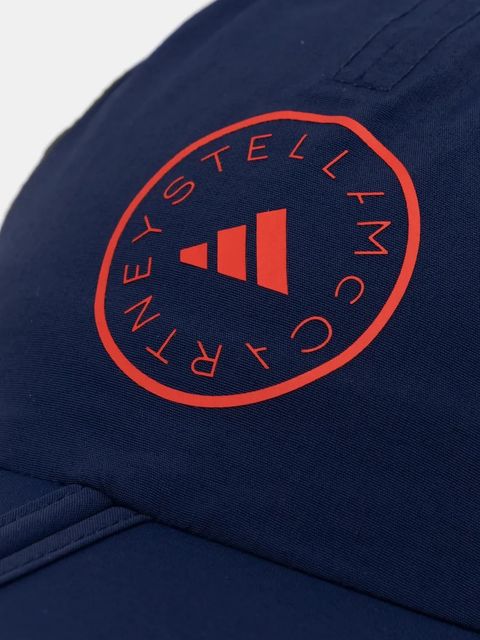 adidas by Stella McCartney czapka z daszkiem kolor granatowy z aplikacją JP1176