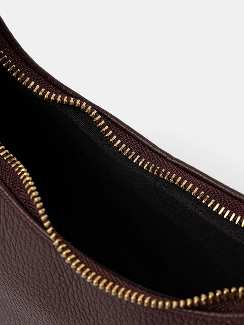 Answear.LAB torebka skórzana kolor bordowy