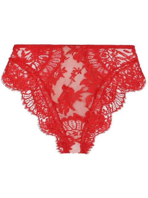 Dolce & Gabbana high-waisted lace briefs - Red - zdjęcie produktu nr 1