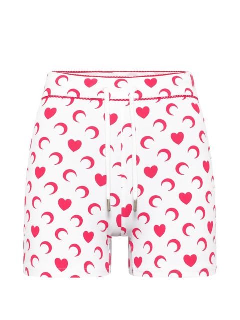 Marine Serre moon heart mini shorts - White - zdjęcie produktu nr 1