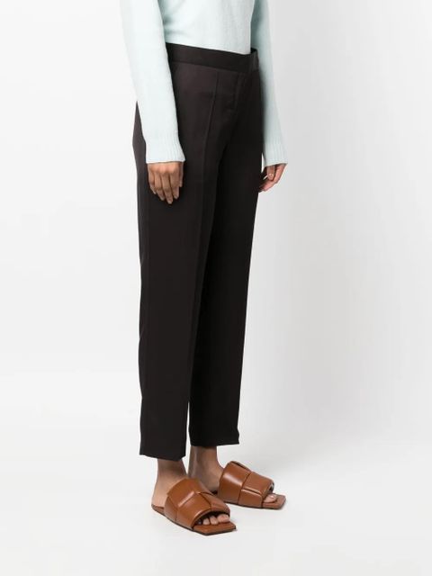 Jil Sander cropped twill trousers - Brown