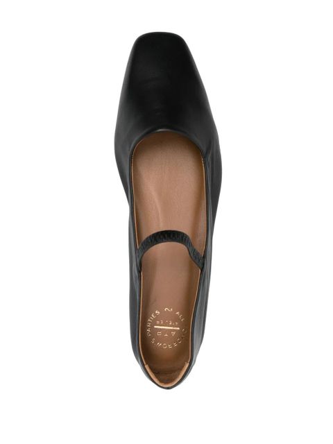 ATP Atelier Petina leather ballerina shoes - Black