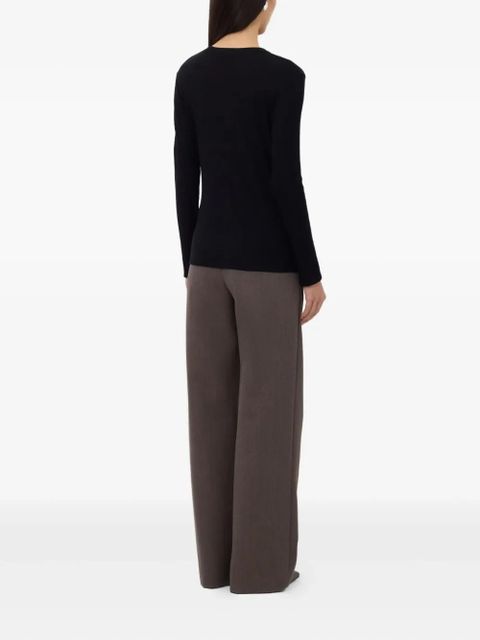 LouLou de Saison Ortigia round-neck jumper - Black