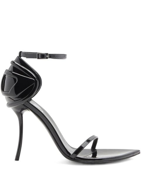Diesel D-Ten & Half leather sandals - Black - zdjęcie produktu nr 1