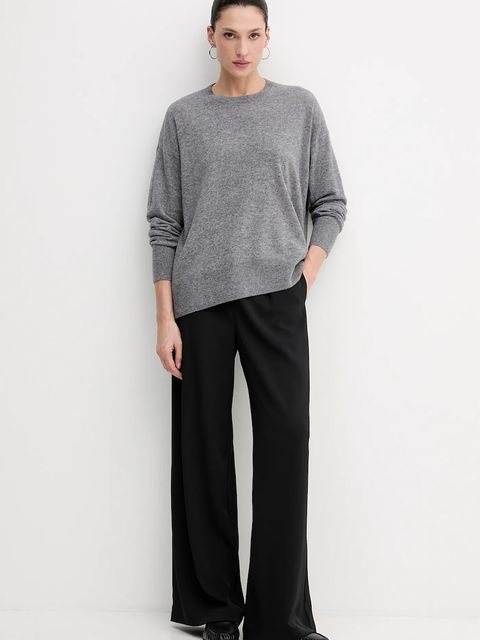 Sisley sweter z dodatkiem wełny damski kolor szary lekki 18AYM103K - zdjęcie produktu nr 2