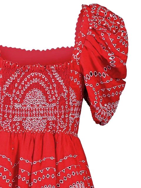 Charo Ruiz Ibiza puff-sleeve embroidered dress