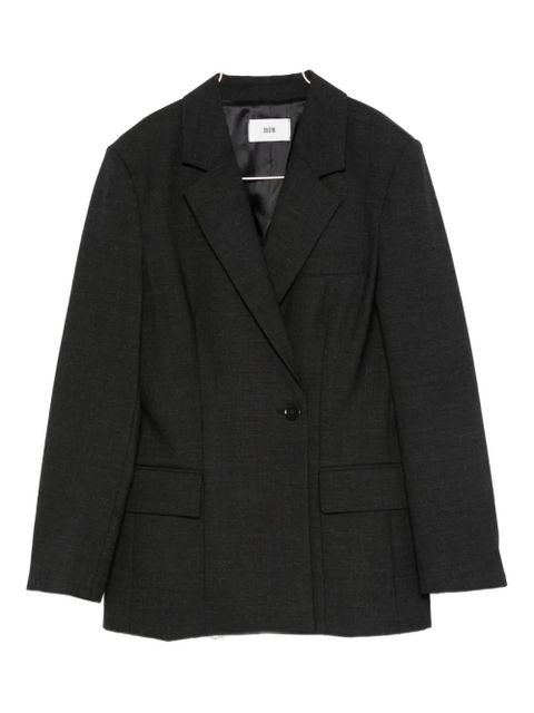 SOLOTRE notched-lapel blazer - Black