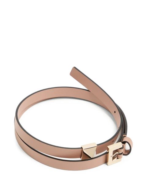Valentino Garavani shiny calfskin side stud belt 15mm - Pink - zdjęcie produktu nr 2