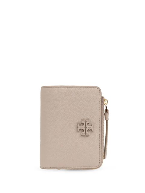 Tory Burch logo-patch leather wallet - Neutrals - zdjęcie produktu nr 1