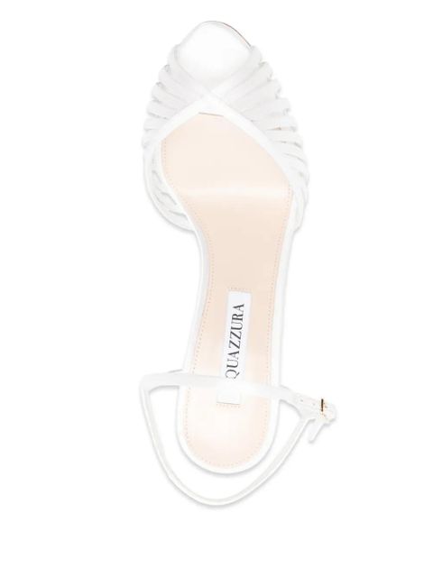 Aquazzura braided heeled sandals - White