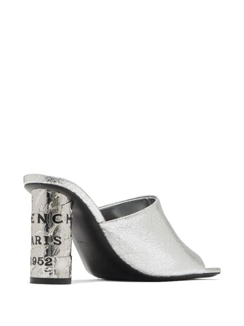 Givenchy Tape logo-print heeled sandals - Silver
