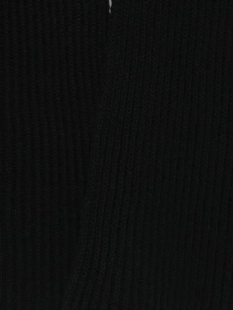 SOLOTRE rib-knit scarf - Black - zdjęcie produktu nr 2