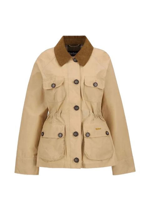 Barbour logo-embroidered jacket - Neutrals - zdjęcie produktu nr 1