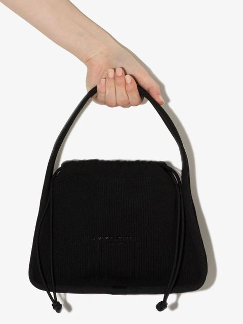 Alexander Wang small Ryan ribbed tote bag - Black