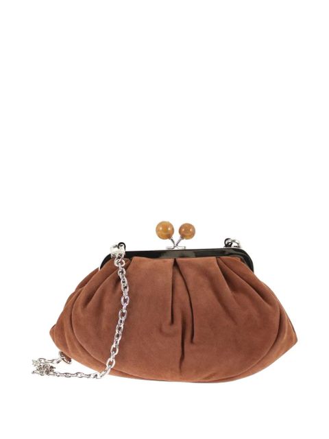 Weekend Max Mara small Pasticcino suede clutch bag - Brown