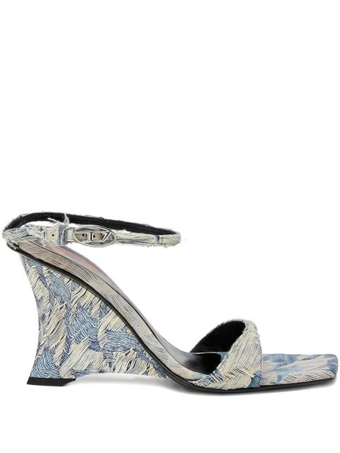 Diesel D-Amber-Wedge sandals - Blue - zdjęcie produktu nr 1