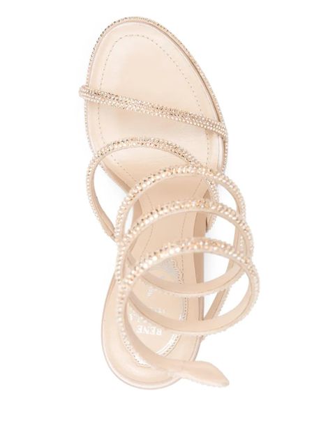 René Caovilla 100mm Cleo sandals - Neutrals