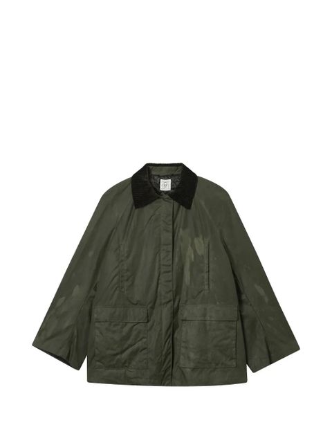 TOTEME corduroy-collar jacket - Green - zdjęcie produktu nr 1