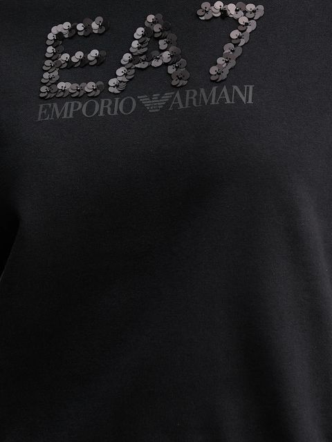 EA7 Emporio Armani bluza damska kolor czarny z aplikacją AF16442.7W000542