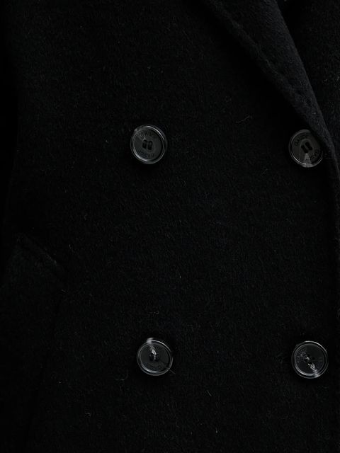 Gaudi płaszcz z dodatkiem wełny kolor czarny 521FD35010