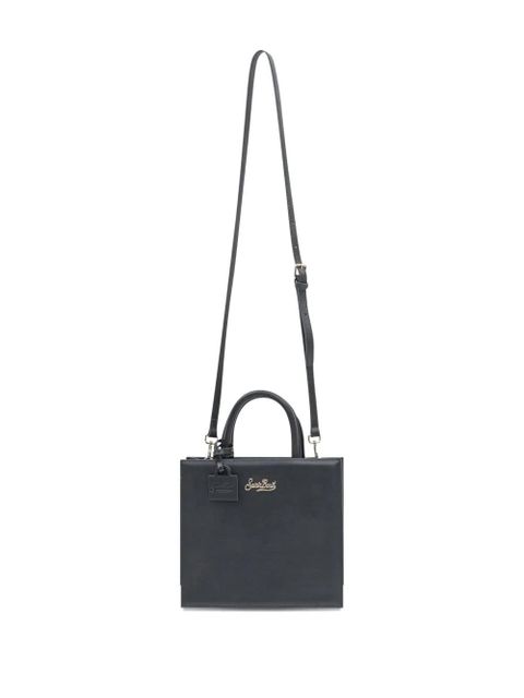 MC2 Saint Barth top-handle logo-detail satchel bag - Black