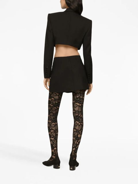 Dolce & Gabbana cropped open-front blazer - Black