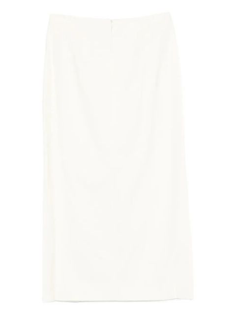 Róhe slit-detail skirt - White