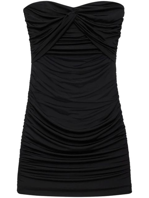 ANINE BING Ravine ruched mini dress - Black - zdjęcie produktu nr 1