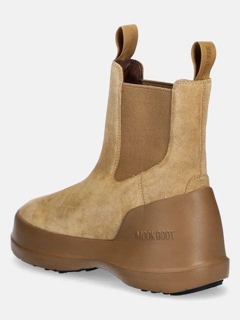 Moon Boot sztyblety zamszowe MB LUNA CHELSEA SUEDE