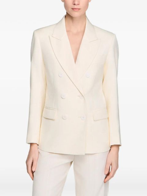 SANDRO double-breasted blazer - Neutrals