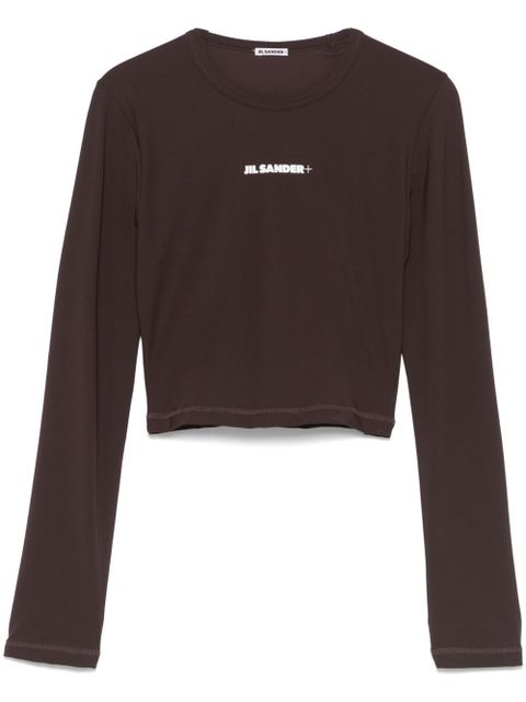 Jil Sander logo-print T-shirt - Brown - zdjęcie produktu nr 1