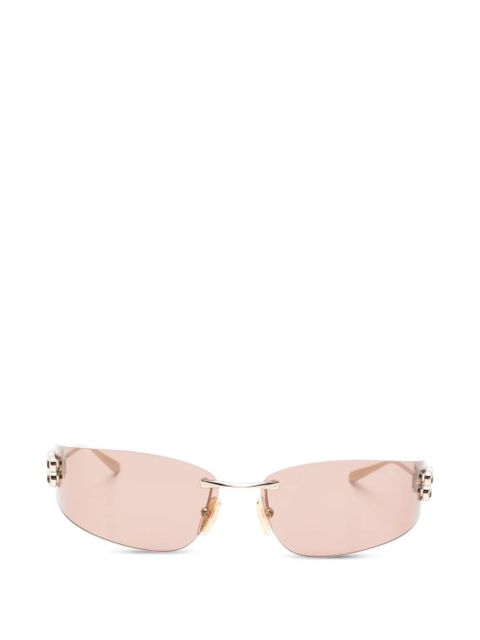 Balenciaga Eyewear Gossip rimless logo sunglasses - Gold - zdjęcie produktu nr 1
