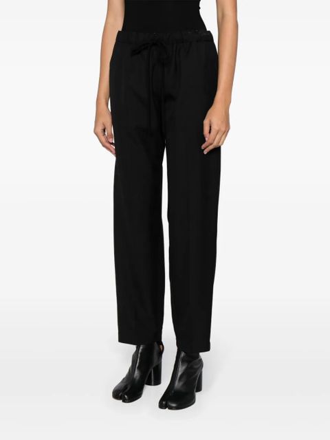 MM6 Maison Margiela single-stitch cropped trousers - Black