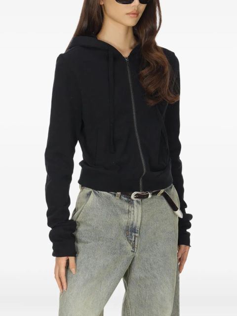 ENTIRE STUDIOS zip-up lightweight hoodie - Black