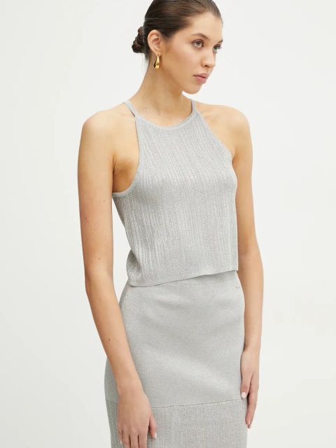 Armani Exchange top damska kolor szary melanżowa XW000112 AF11957