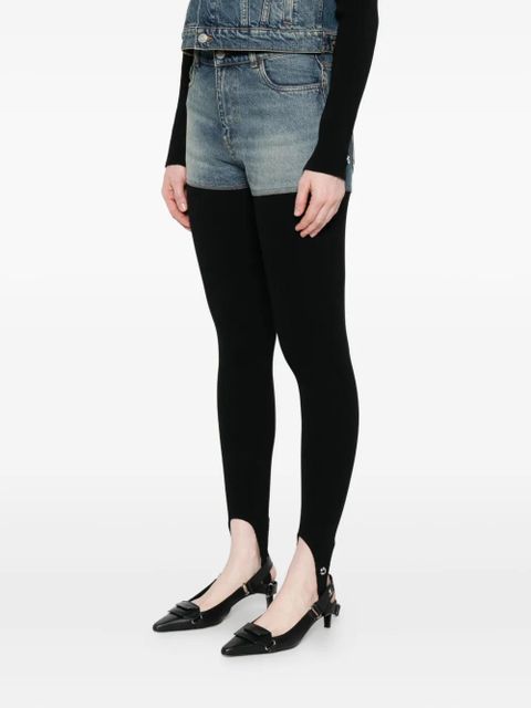 Coperni Hybrid ribbed denim jeans - Blue