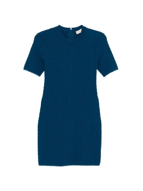 Michael Kors MK2000 logo-embossed mini dress - Blue - zdjęcie produktu nr 1