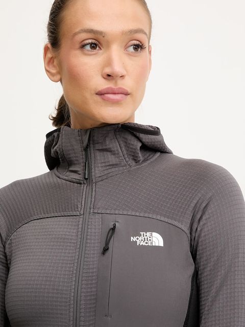 The North Face kurtka outdoorowa Polartec Powergrid Stormgap kolor szary przejściowa NF0A8E0VWUO1 - zdjęcie produktu nr 2