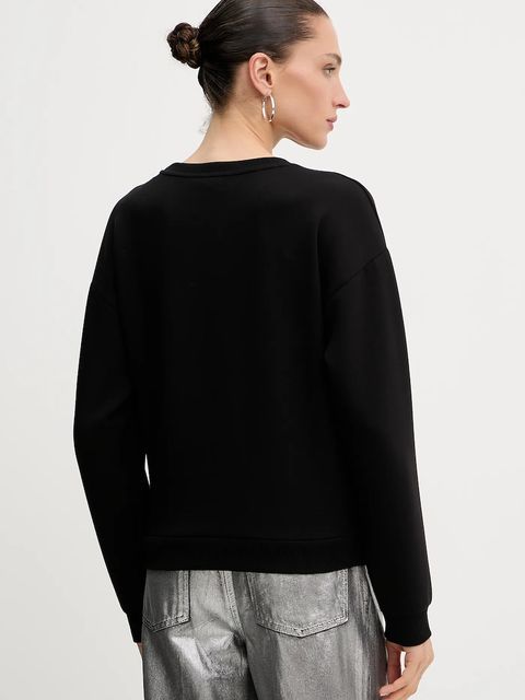 Armani Exchange bluza damska kolor czarny z aplikacją XW000835 AF13397