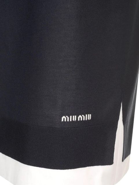 Miu Miu knitted skirt - Blue