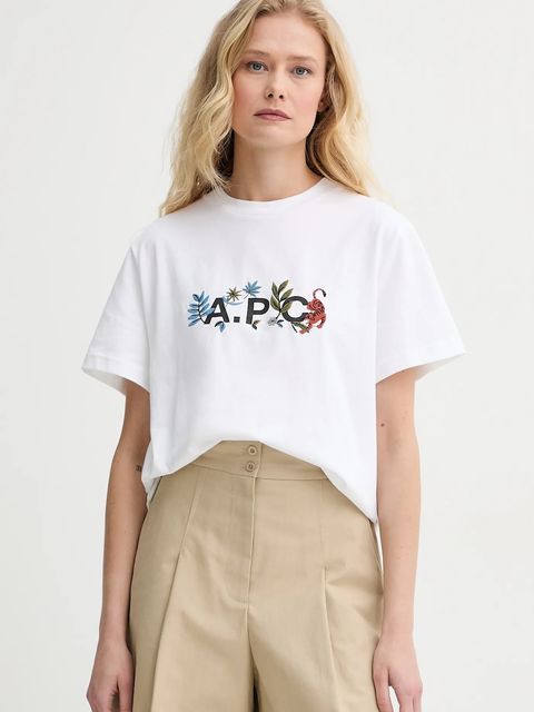 A.P.C. t-shirt bawełniany t-shirt auguste - GOTS - zdjęcie produktu nr 1