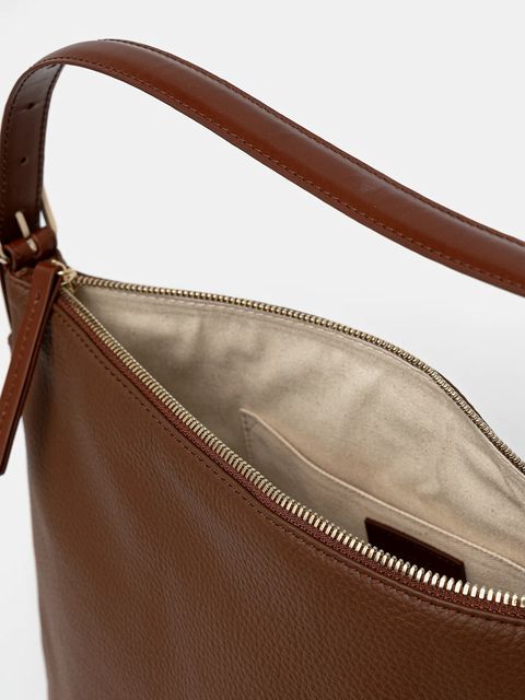 A.P.C. torebka skórzana sac vera kolor brązowy PXCBL.F61902