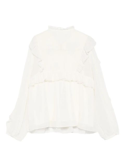 Ba&Sh ruffled blouse - White - zdjęcie produktu nr 2
