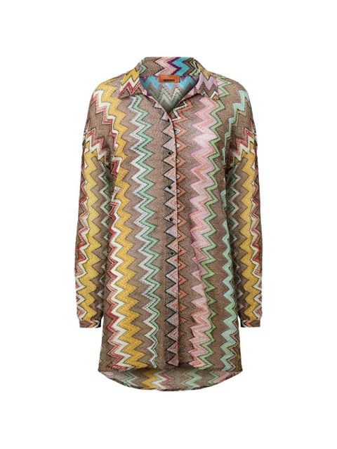 Missoni zig-zag patterned blouse - Neutrals - zdjęcie produktu nr 1