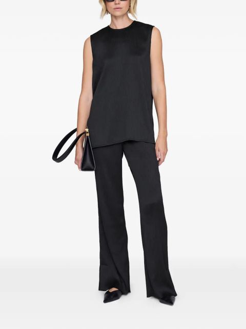 ANINE BING Malia round-neck top - Black - zdjęcie produktu nr 2