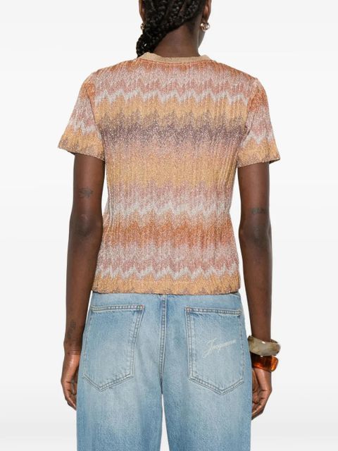 Missoni zigzag T-shirt - Gold