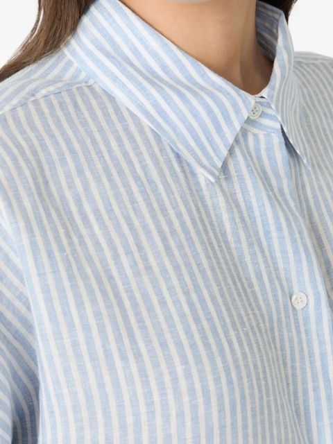 Weekend Max Mara printed linen shirt - Blue