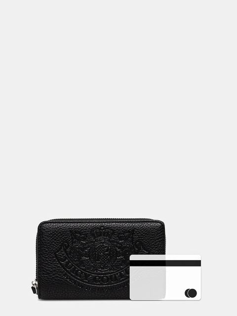 Juicy Couture portfel Twig Narrative damski kolor czarny WIJTG8996WVP