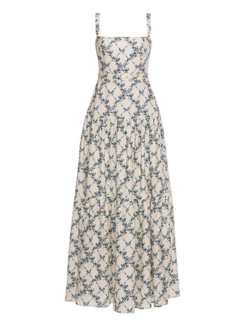 Agua By Agua Bendita Lima Gloriosa floral maxi dress - Neutrals - zdjęcie produktu nr 1