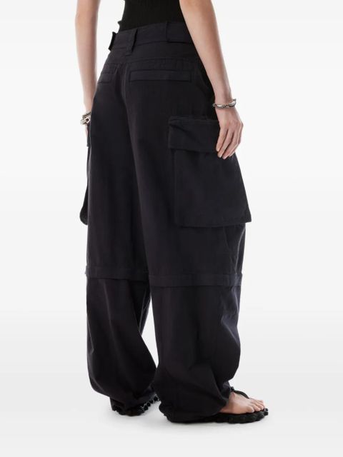 Alexander Wang detachable-panel cargo trousers - Black